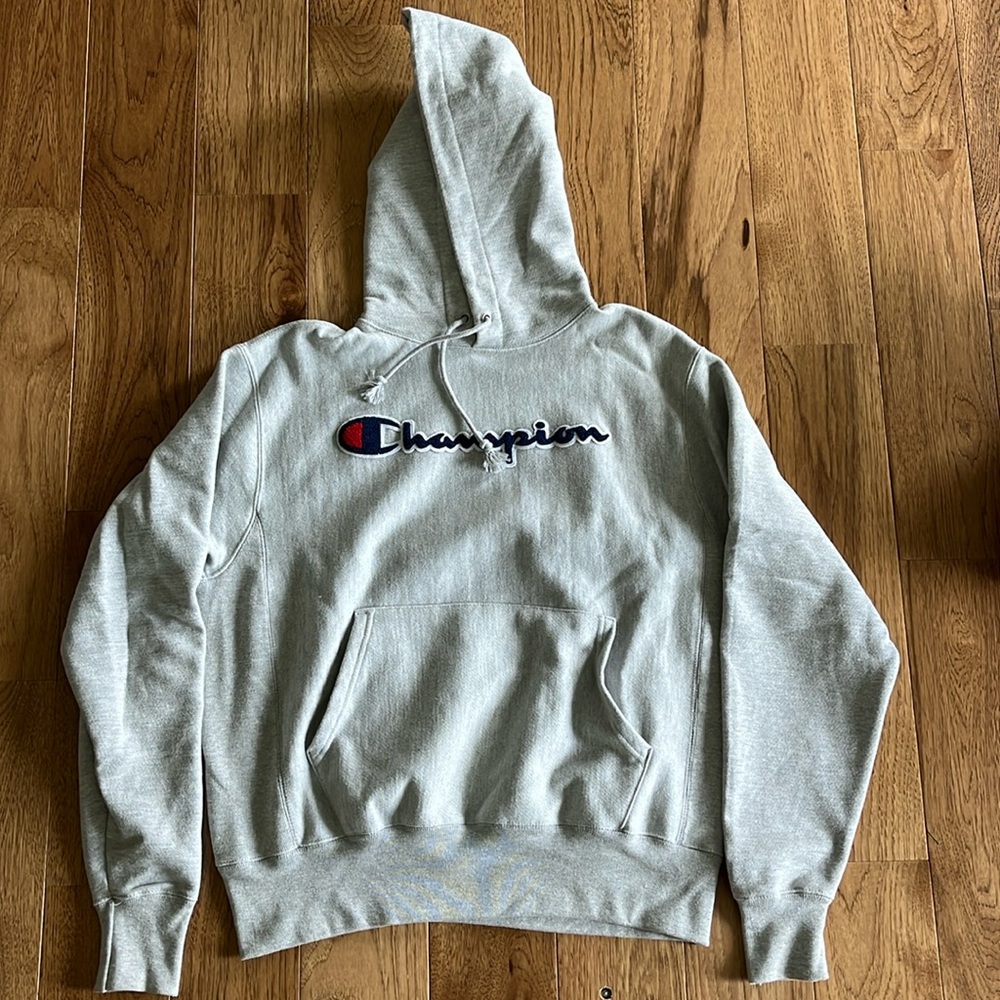 Champion reverse weave size m gray sweatshirt hoodie